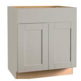 $231 SHAKER DOVE GRAY STOCK ASSEMBLED BASE KITCHEN