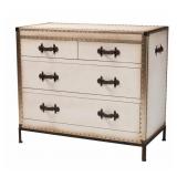 $344 BENTON BEIGE AND BLACK 36.6 IN. ACCENT CABINE