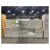 $12500 12 PC STONE HARBOR GRAY KITCHEN CABINET SET