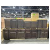 $12000 9 PC. JAVA KITCHEN CABINET SET