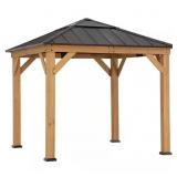 $1195 AURORA 9 FT. X 9 FT. CEDAR FRAMED GAZEBO WIT