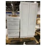 1 LOT OF 2- KITCHEN CABINETS