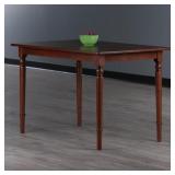 $161 RAVENNA 47 IN. RECTANGLE WALNUT WOOD 4-LEGS D