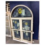 PELLA APPROX 75.5IN X 46IN X 8IN CREAM ALUMINUM FR