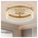 11.81" DIMMABLE MODERN ROUND LED FLUSH MOUNT WITH