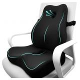 SEAT CUSHION & LUMBAR SUPPORT PILLOW SET,MEMORY FO