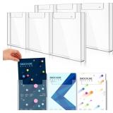 SHERR 2 PCS ACRYLIC BROCHURE HOLDER WALL MOUNT, 8.