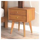 BRANQUINHA 2 DRAWER NIGHTSTAND 18.11"D X 11.85"W X