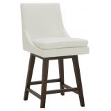 $176 CHITA COUNTER HEIGHT SWIVEL BARSTOOL, FSC CER
