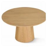 $800 ORCHID 52" SOLID OAK WOOD ROUND PEDESTAL DINI