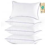 JOLLYVOGUE PILLOWS KING SIZE SET OF 4, WASHABLE SU