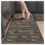 KITCHEN RUGS SETS OF 2-NON SLIP KITCHEN MATS FOR F