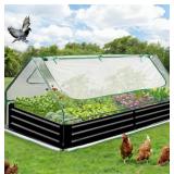 $200 GARVEE 8X4X1 FT RAISED GARDEN BED WITH COVER