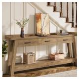$200 70.9-INCH SOFA CONSOLE TABLE WITH 3 DRAWERS -