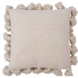 1 LOT 2-CREATIVE CO-OP WOVEN COTTON SLUB PILLOW WI