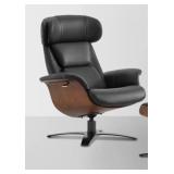 $1030 GENUINE LEATHER RECLINING SWIVEL CHAIR