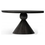 FOUR HANDS BIBIANNA DINING TABLE WORN BLACK PARAWO