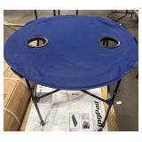 BLUE FOLDABLE DRINK STAND