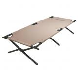 COLEMAN TAN SLEEPING COT 17 IN. H X 35 IN. W X 75