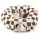 CAT TUNNEL BED WITH WASHABLE CUSHION FOR INDOOR CA