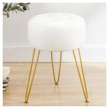LUE BONA FAUX LEATHER VANITY STOOL CHAIR FOR MAKEU