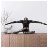 HI-LINE GIFT LTD. STRETCHING HUMAN SCULPTURE RESIN