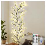 ENCHANTED WILLOW VINE LIGHTS WITH LILY OF THE VALL