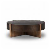 $2799 BINGHAM LARGE COFFEE TABLE - DISTRESSED IRON