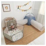 LARGE KIDS PLAY TENT AND TUNNEL TOY SET FOR TODDLE