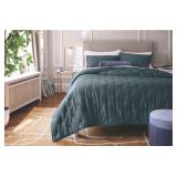 $119 3PC KING TENCEL  COMFORTER AND SHAM SET DARK