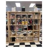 25 CUBE SHELF ORGANIZER, LIGHT OAK