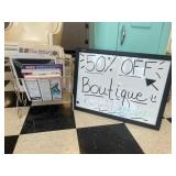 1 LOT: (1) BLACK FRAMED WHITEBEARD & GOLD MAGAZINE