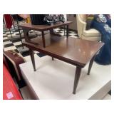 MID CENTURY MODERN 2-TIER SIDE TABLE