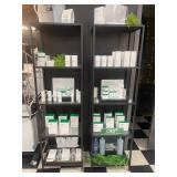 1 LOT: (2) BLACK 4-TIER SHELVING UNITS