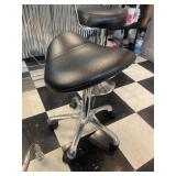 BLACK & METAL WORK STATION CHAIR