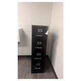 4 DRAWER BLACK METAL FILLING CABINET