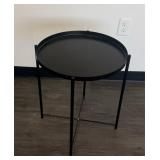 BLACK METAL SIDE TABLE