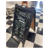 BLACK CHALK SIDEWALK SIGN