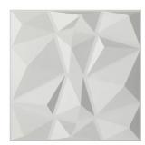 19.7 IN. X 19.7 IN. WHITE DECORATIVE PVC 3D WALL P