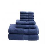 800 GSM 8-PIECE SLATE BLUE 100% PREMIUM LONG STAPL