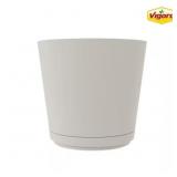 1 LOT OF 2-KYRA MEDIUM COTTAGE STONE PLASTIC ROUND