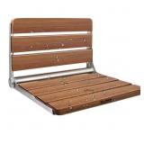 $270 WALL MOUNTED FOLDING TEAK SHOWER SEAT, FOLDAB