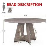 $156 ROESLER FARMHOUSE GRAY WOOD 47 IN. W PEDESTAL