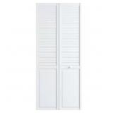 30 IN. X 80 IN. SOLID CORE LOUVER/PANEL PINE WHITE