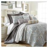 $126 ROME 3-PIECE BEIGE, BLUE, WHITE PAISLEY/MEDAL