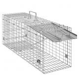 LIVE ANIMAL CAGE TRAP 31IN. X10IN. X12IN., HUMANE