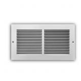 1 LOT OF 4-12 IN. X 6 IN. 1-WAY STEEL BASEBOARD RE