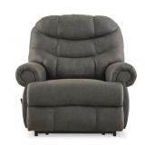 CAMERA TIME FAUX LEATHER ZERO WALL RECLINER, GUNME