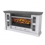 $912 74 INCH FIREPLACE CONSOLE-PURE WHITE FINISH A