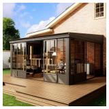 $6430 12 FT. X 14 FT. WALL MOUNTED SUNROOM, ALL-SE